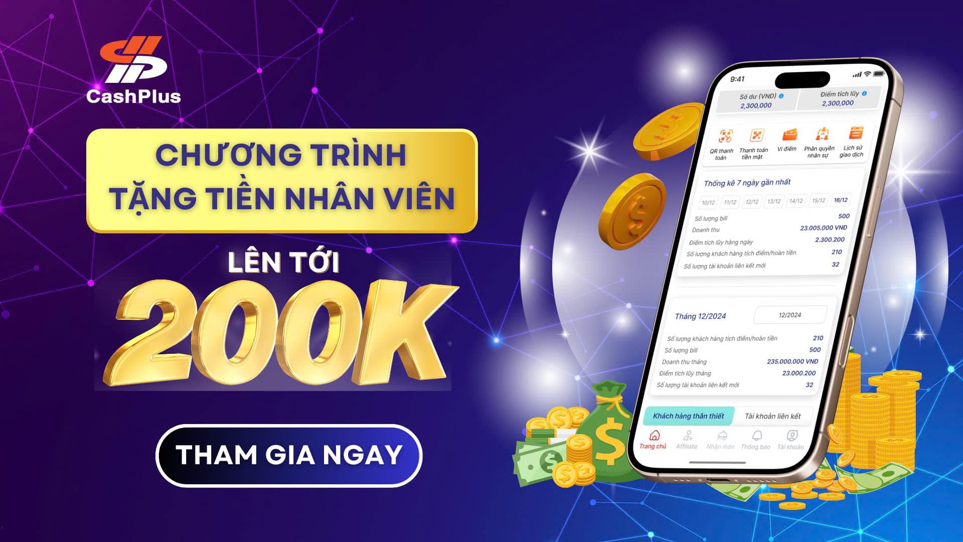 Chương trình Thưởng Tiền dành cho nhân viên Merchant – Kiếm thêm thu nhập cực dễ